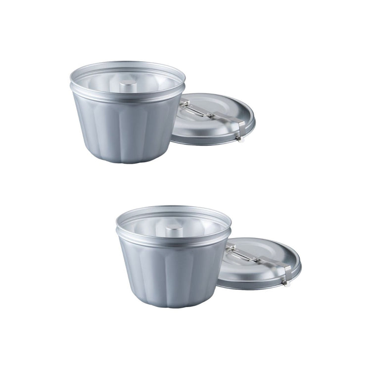 Lot de 2 moules à gâteaux 21/21 cm en aluminium Dr Oetker Back Freude