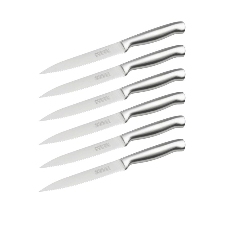 Set de 6 couteaux de qualité 24 cm en inox Nirosta Fit