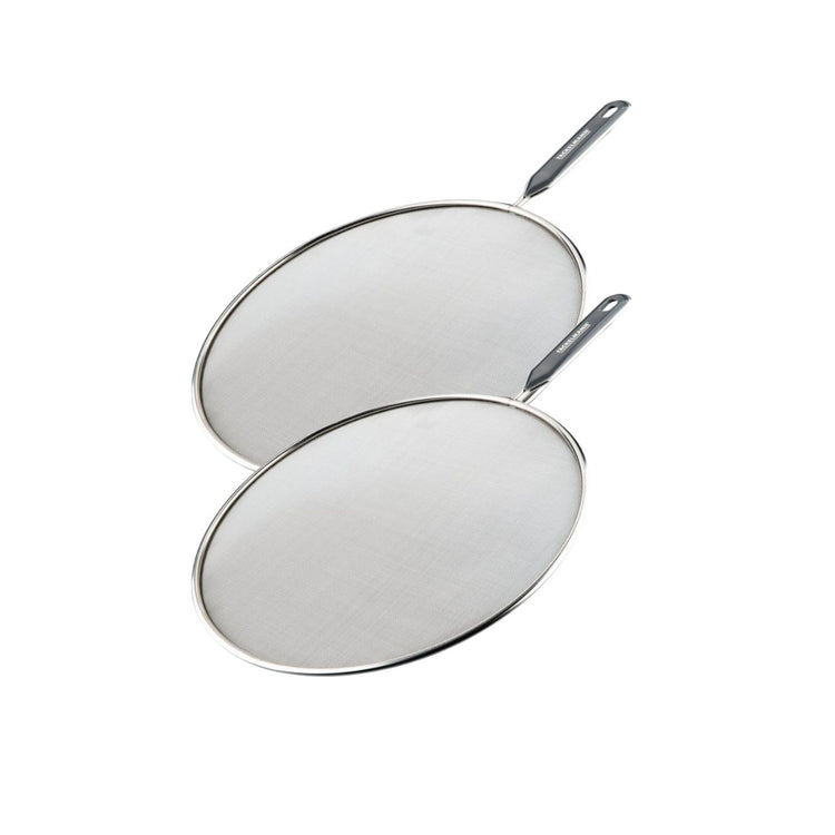 Lot de 2 couvercles 43,5/28,9 cm en inox et plastique avec 2 ustensiles de cuisine Fackelmann Basic