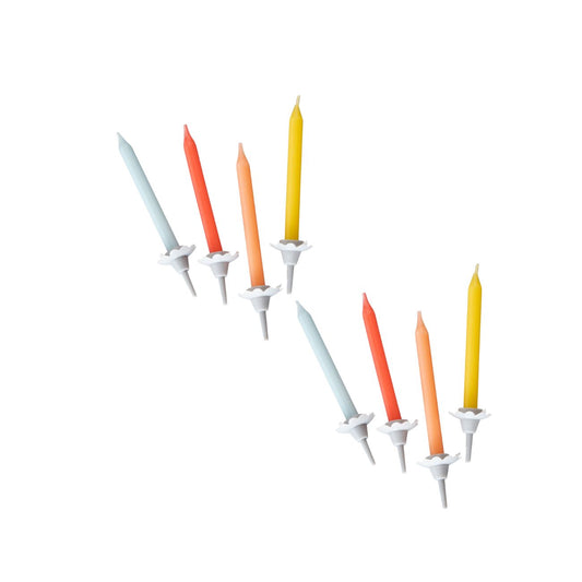 Lot de 2 Bougies avec 24 bobèches Fackelmann Rio party