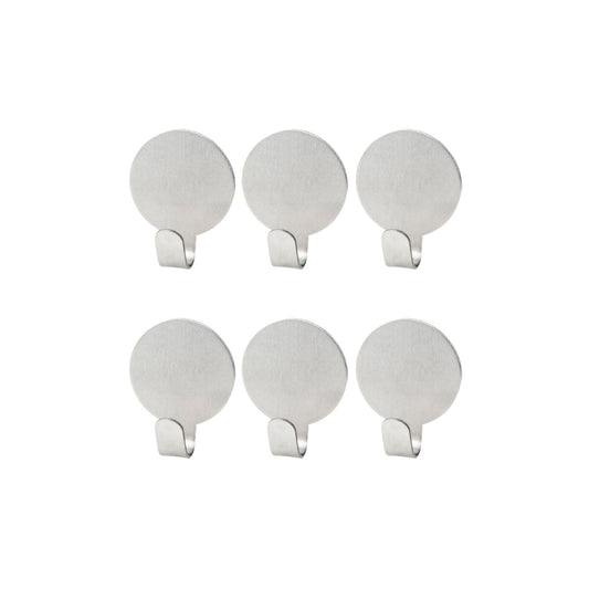 Lot de 6 crochets adhésifs muraux Fackelmann Tecno