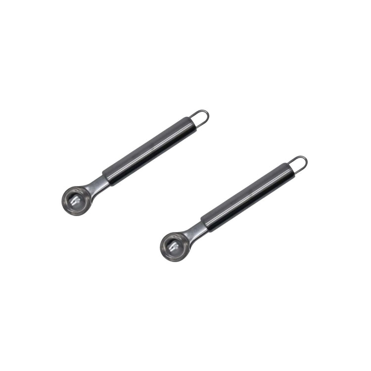 Set de 2 ustensiles de cuisine cuillère à melon en inox Fackelmann Elemental