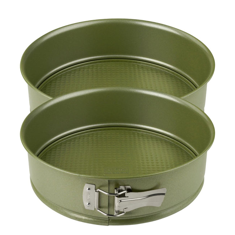 Lot de 2 moules à gâteaux 26/26 cm en acier Zenker Green Vision