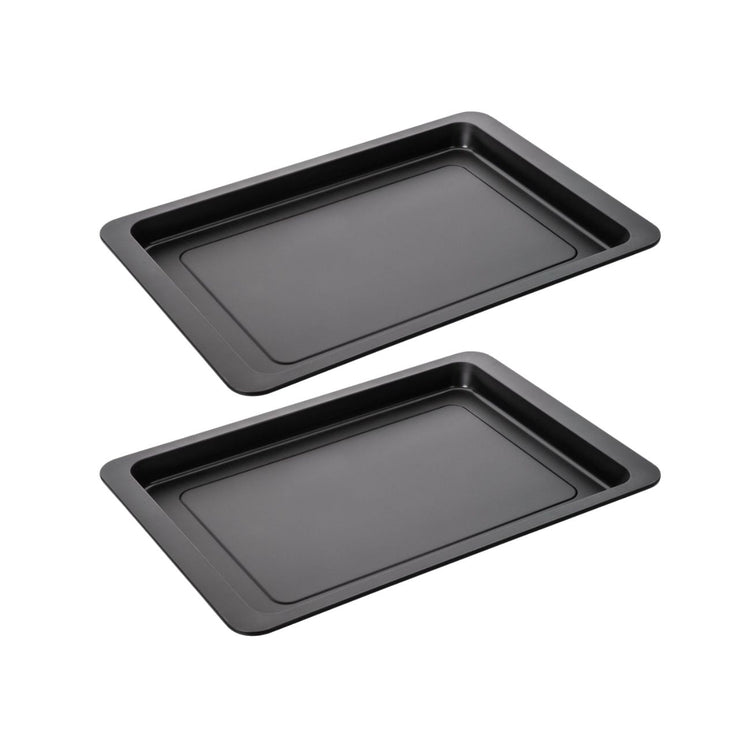 Lot de 2 plaques à pizza rectangulaires 42/29/2,5 cm en acier Spécial crountries Spécial crountries Zenker Spécial crountries