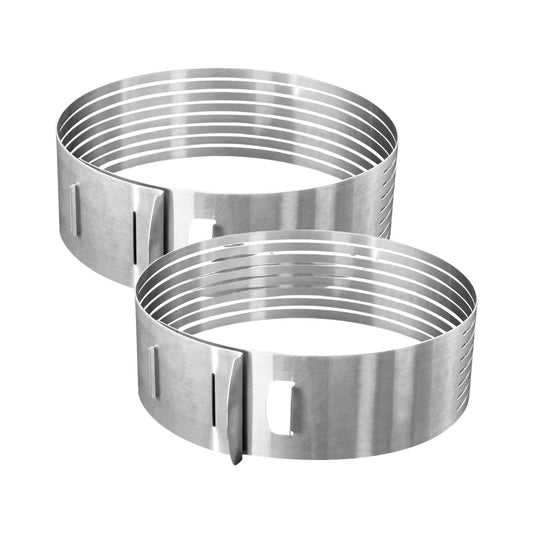 Lot de 2 cercles à pâtisserie 26/28 cm en inox Zenker Smart Pastry