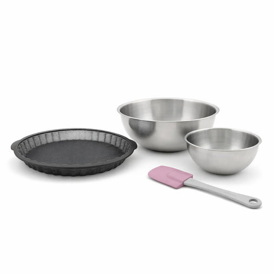 Set de 4 ustensiles de pâtisserie moule à gâteaux bol et spatule Silicone fibre de verre Silicone fibre de verre Zenker Silicone fibre de verre