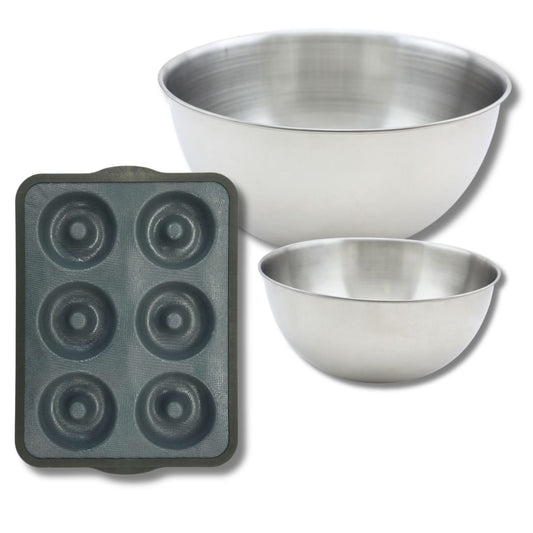 Set de 4 ustensiles de pâtisserie moule à gâteaux bol et spatule Silicone fibre de verre Silicone fibre de verre Zenker Silicone fibre de verre