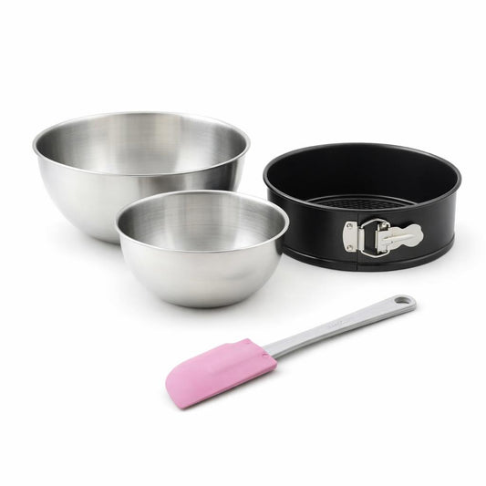 Set de 4 ustensiles de pâtisserie moule à gâteaux 2 bols et spatule pâtisserie Spécial crountries Spécial crountries Zenker Spécial crountries