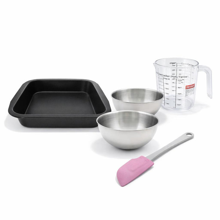 Set de 5 ustensiles de pâtisserie moule à gâteaux bol spatule pâtisserie et verre doseur Spécial créative Spécial créative Zenker Spécial créative