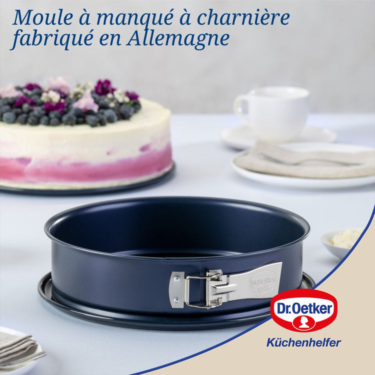 Lot de 2 moules à gâteaux 28/28 cm en acier Dr Oetker Back-Liebe