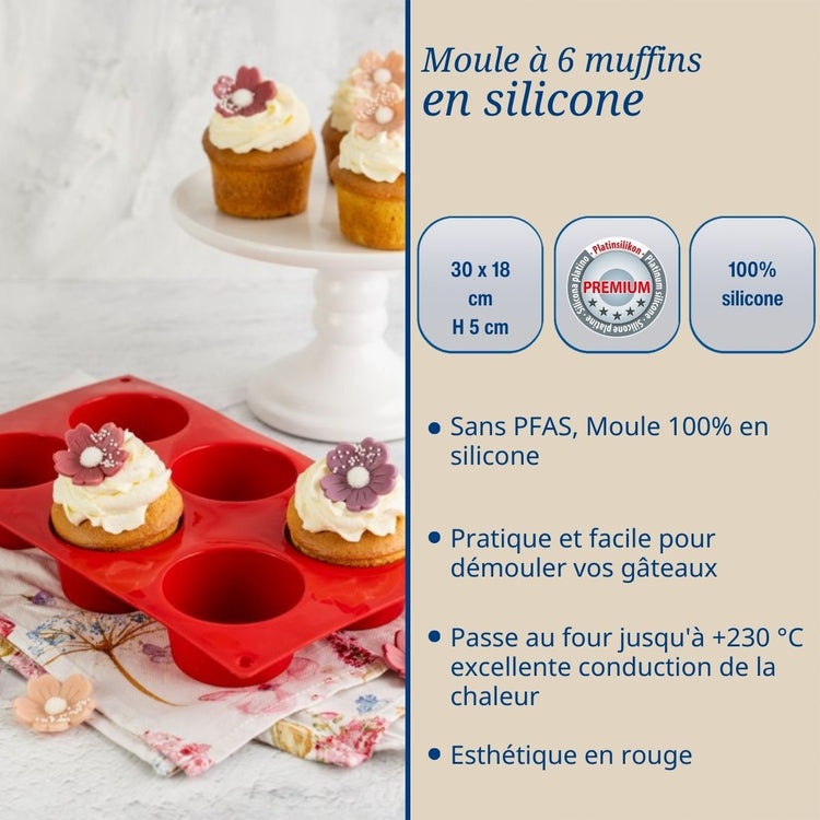 Lot de 2 moules à gâteaux 30/30 cm en silicone Dr Oetker Flexxibel Love