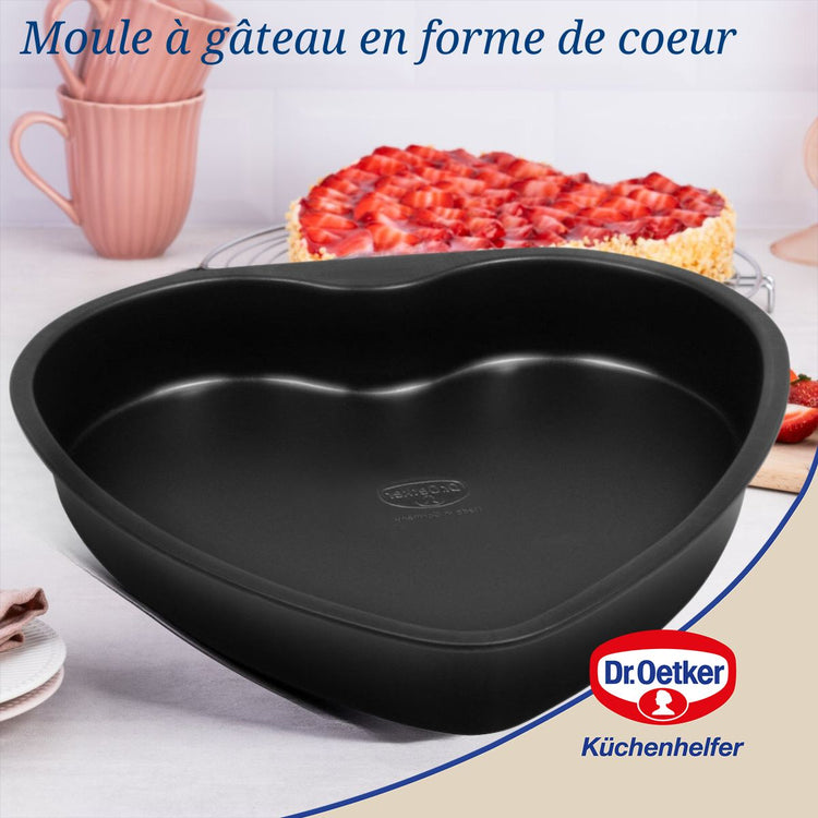 Lot de 2 moules à gâteaux 24/24 cm en acier Dr oetker Tradition