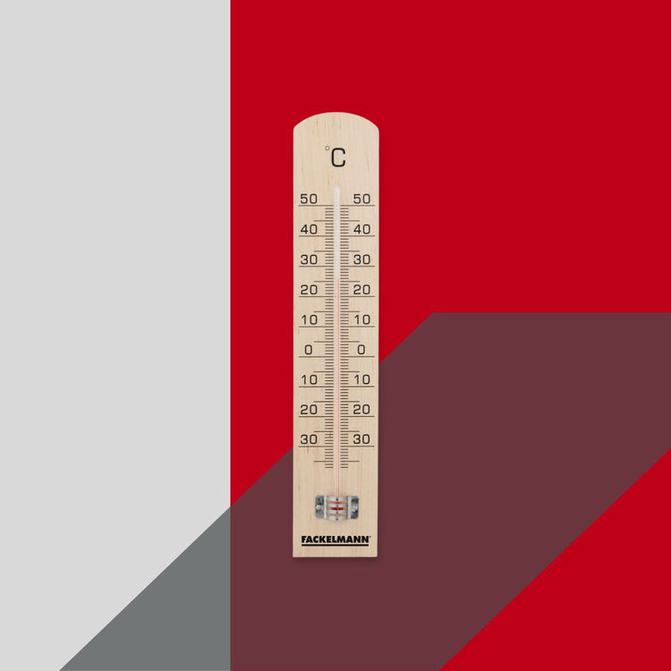 Thermomètre décoratif en bois Set de 4 18 cm Fackelmann Tecno