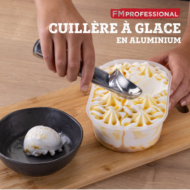 Set de 2 ustensiles de cuisine cuillère à glace professionnelle FM Professional Gourmet Edition