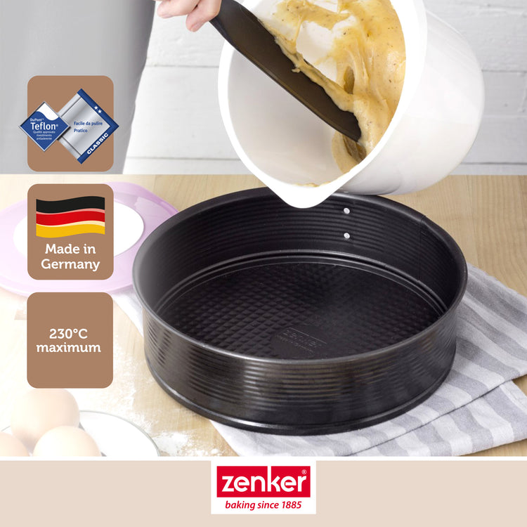 Ensemble de 2 Moules à manqué à charnière 28 cm Zenker Black Metallic