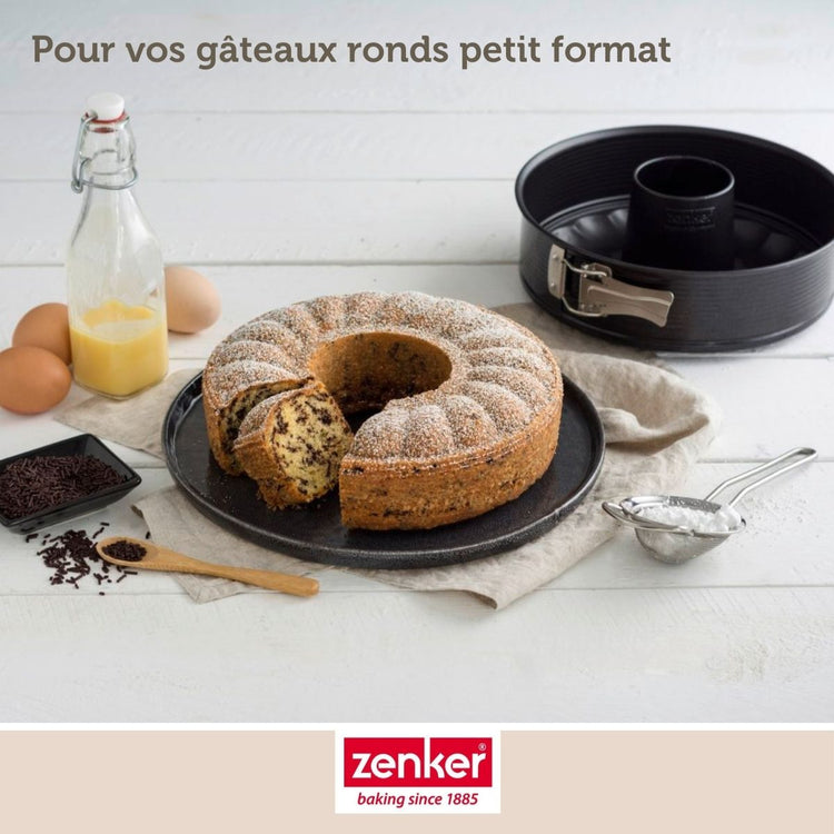 Lot de 2 moules à manqué 18/18 cm en acier Black mettallic Black mettallic Zenker Black mettallic