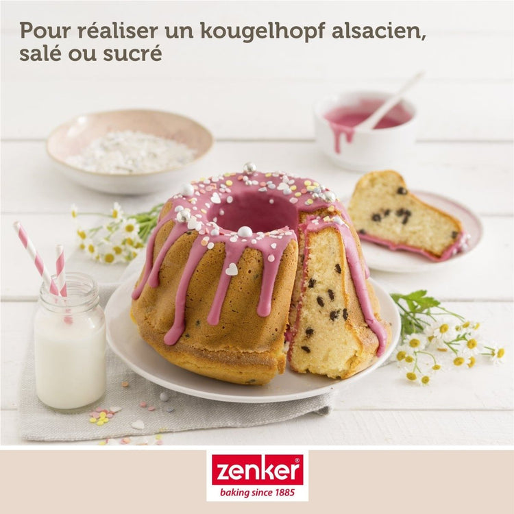 Lot de 2 moules à kouglof 18/18 cm en acier Spécial mini Spécial mini Zenker Spécial mini