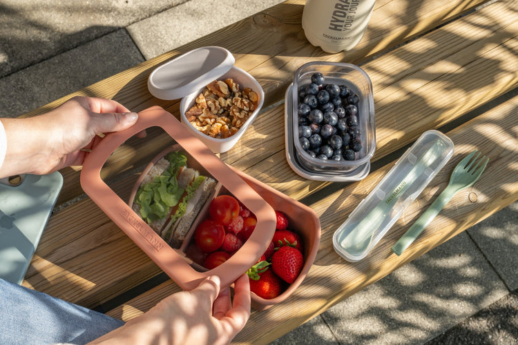 Lunchbox Terracotta à compartiment réglable 1 litre sans BPA Fackelmann Storage