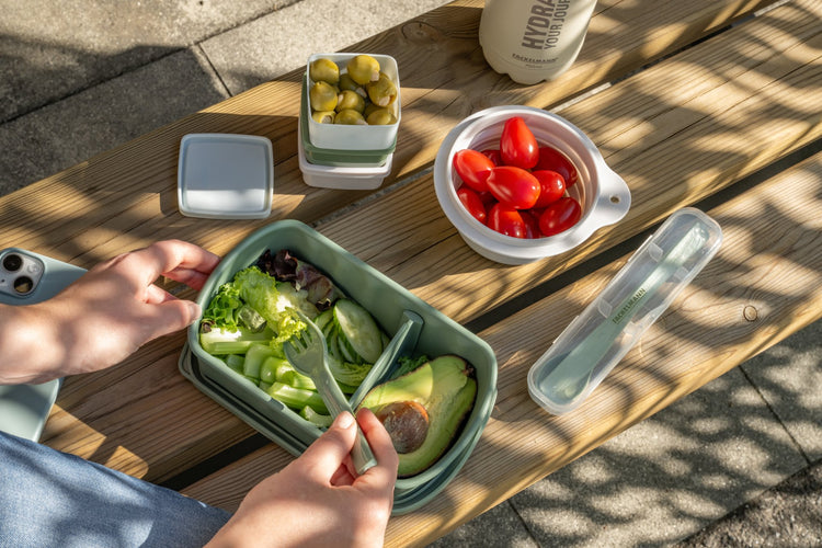 Lunchbox Verte à compartiment réglable 1 litre sans BPA Fackelmann Storage