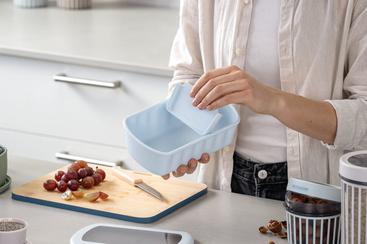 Lunchbox Bleue à compartiment réglable 1 litre sans BPA Fackelmann Storage
