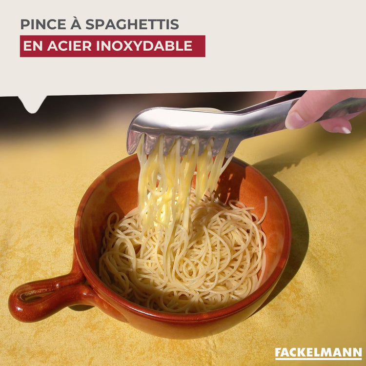 Pince à spaghettis, de cuisine en Acier inoxydable Fackelmann