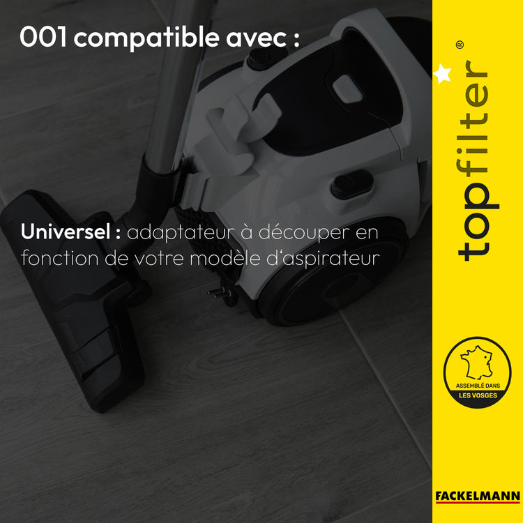 Lot de 4 sacs aspirateur universels TopFilter Premium