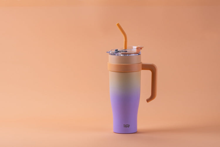 Gobelet isotherme 1200 ml lilas et pêche Tasty