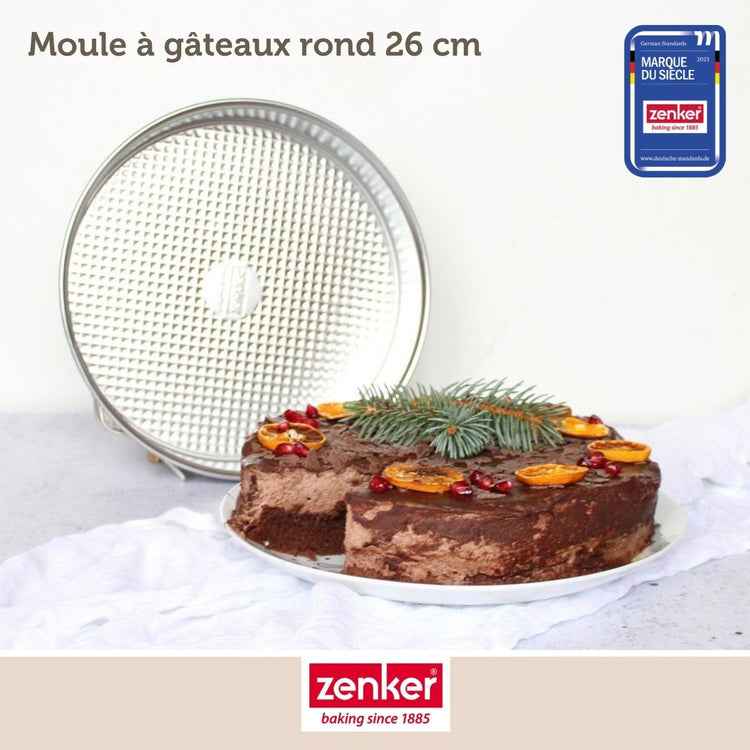 Ensemble de 2 Moules à manqué à charnière 26,3 cm Zenker Silver