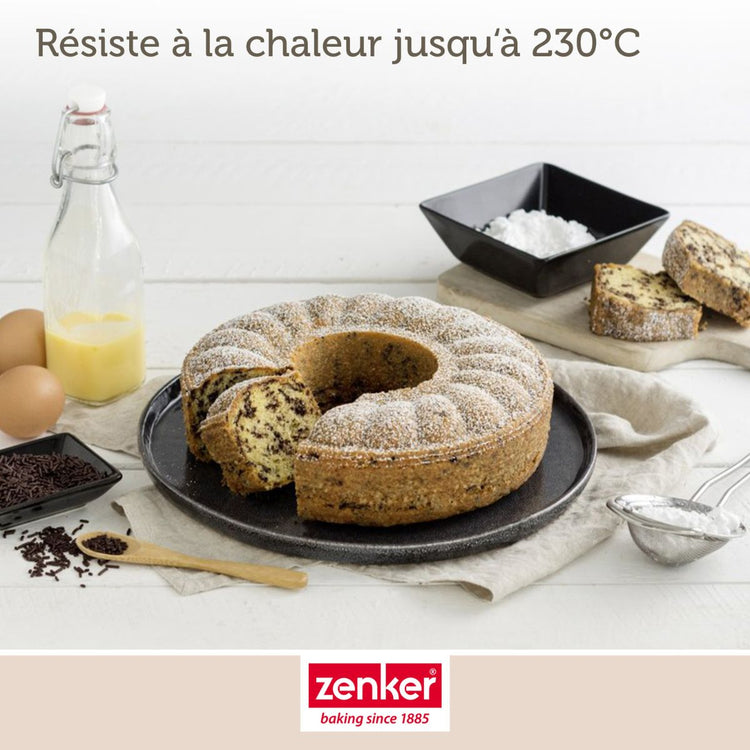 Set de 4 ustensiles de pâtisserie moule à gâteaux bol et spatule Black metallic Black mettallic Zenker Black mettallic