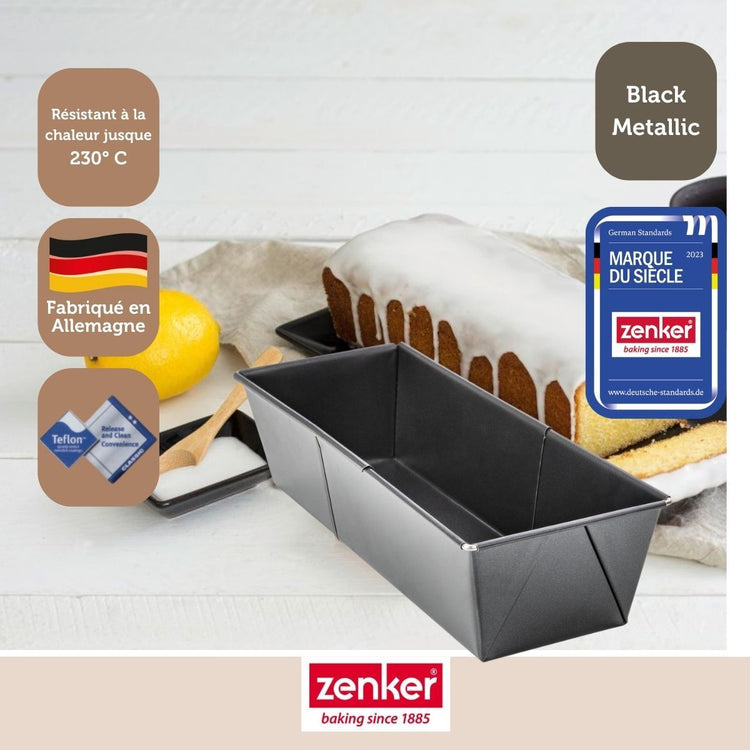Set de 4 ustensiles de pâtisserie moule à gâteaux bol et spatule Black metallic Black mettallic Zenker Black mettallic