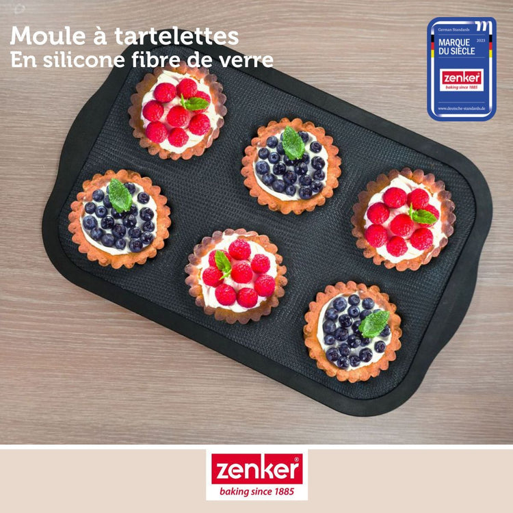 Set de 4 ustensiles de pâtisserie moule à gâteaux bol et spatule Silicone fibre de verre Silicone fibre de verre Zenker Silicone fibre de verre