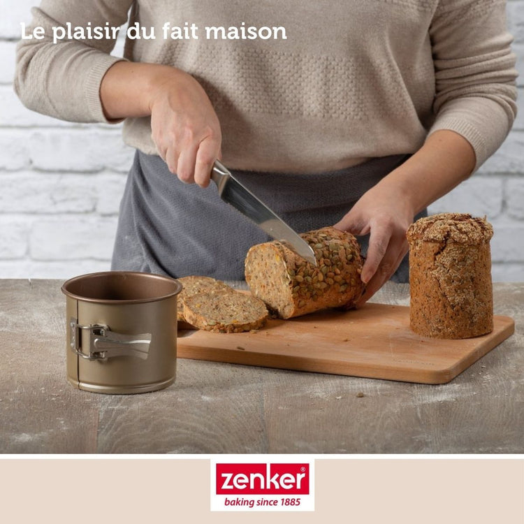 Set de 4 ustensiles de pâtisserie moule à gâteaux bols et spatule Zenker Mojave Gold