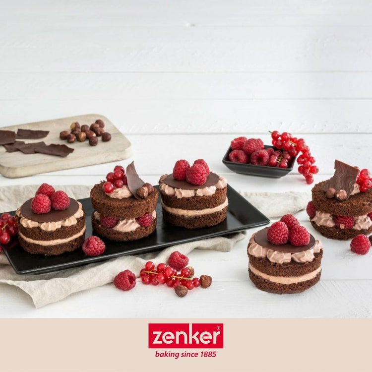 Set de 4 ustensiles de pâtisserie moule à gâteaux 2 bols et spatule Black mettallic Black mettallic Zenker Black mettallic