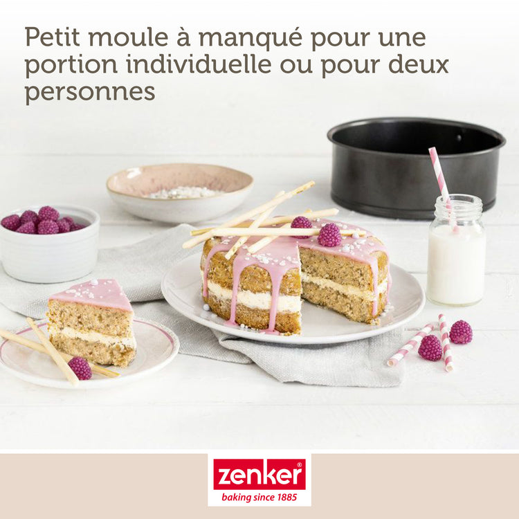 Lot de 1 moule à gâteaux 18,5 cm en acier 2 bols 25/20,5 cm en inox et 1 spatule pâtisserie 25 cm en plastique Spécial mini Spécial mini Zenker Spécial mini