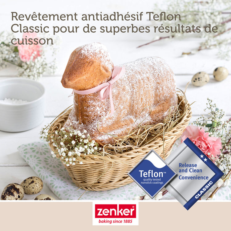 Set de 4 ustensiles de pâtisserie moule à gâteaux 2 bols et spatule pâtisserie Pâques Pâques Zenker Pâques