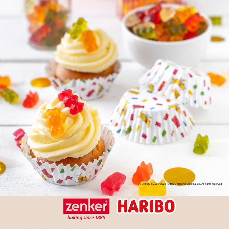 Set de 54 ustensiles de pâtisserie moules à muffins bols à mixer spatule et verre doseur Zenker Haribo