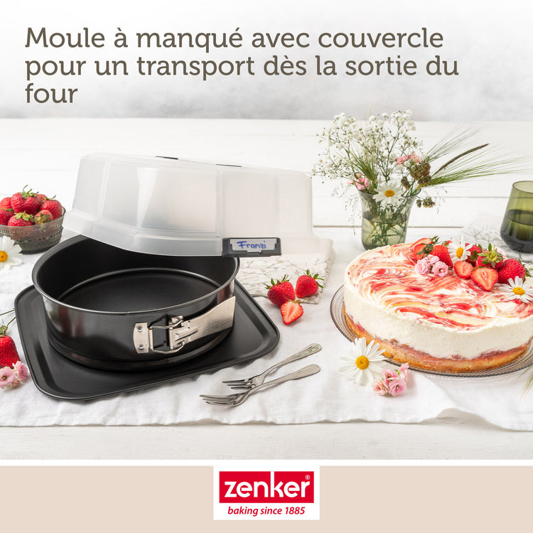 Set de 5 ustensiles de pâtisserie moule à charnière rond bol spatule et verre doseur Zenker Bake Click and Go