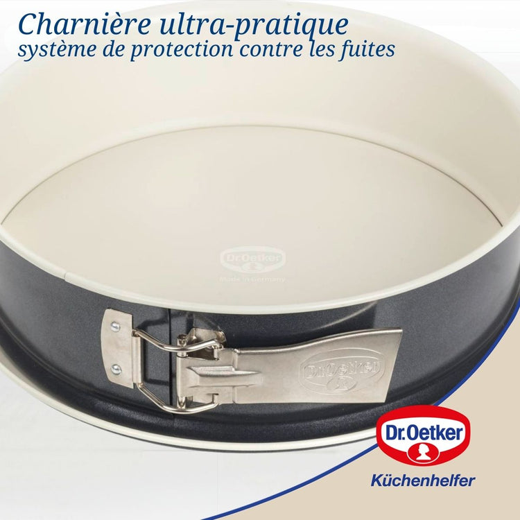 Lot de 2 moules à gâteaux 28/28 cm en acier Dr oetker Back-trend