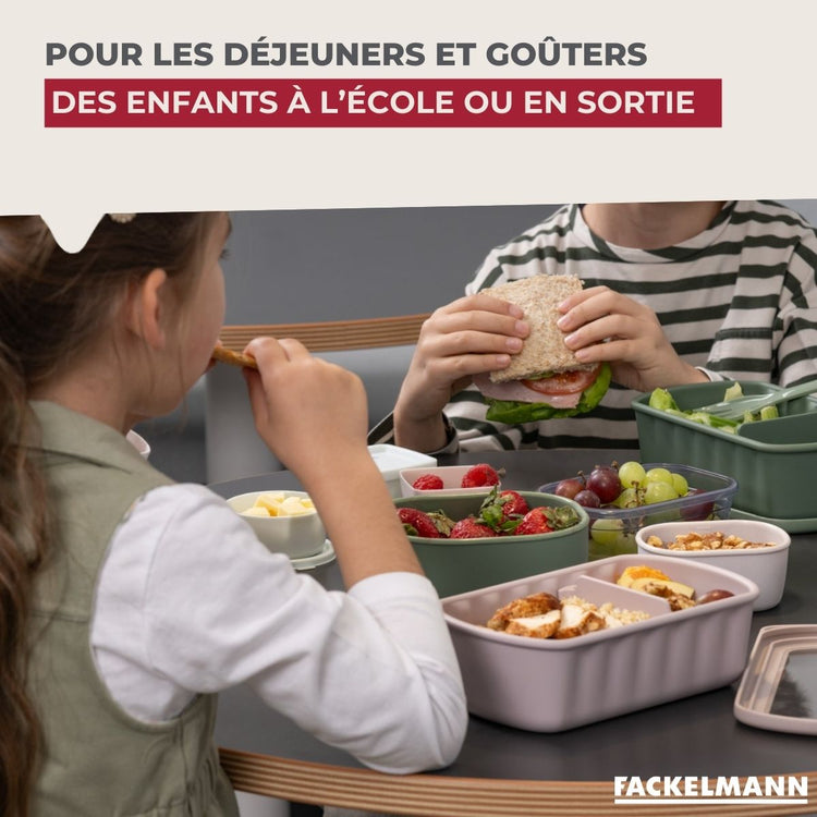 Lunchbox Beige à compartiment réglable 1 litre sans BPA Fackelmann Storage