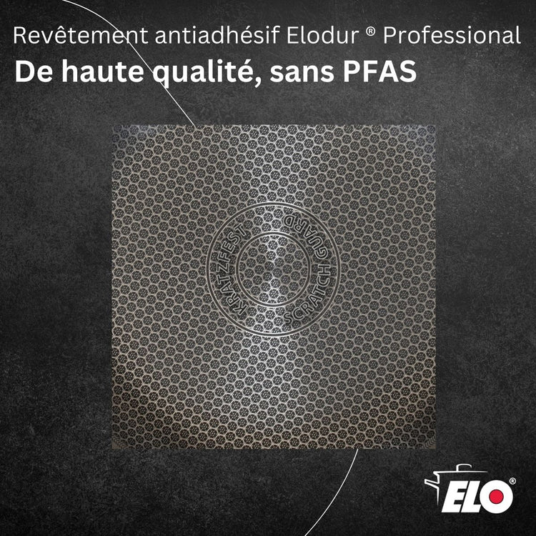 Sauteuse 28 cm en inox 18/10 Elo Relief Evolution