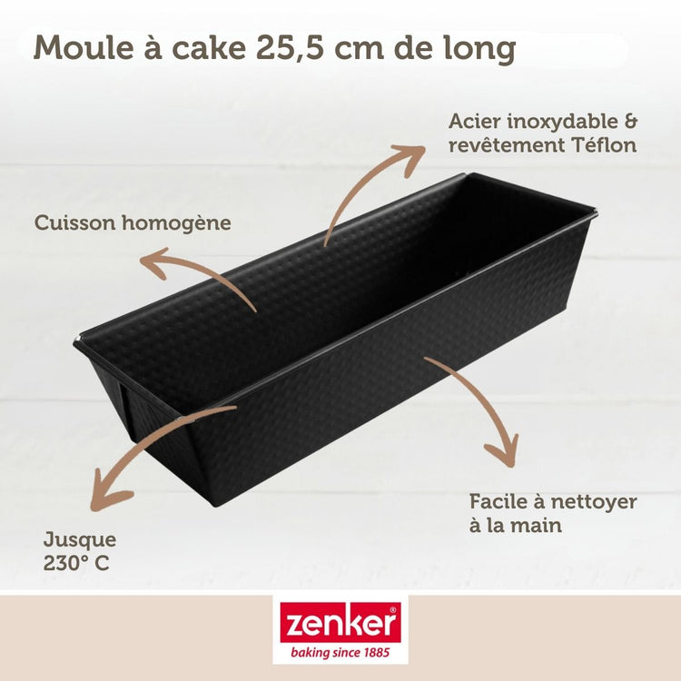 Set de 4 ustensiles de pâtisserie moule à gâteaux bol et spatule pâtisserie Black mettallic Black mettallic Zenker Black mettallic