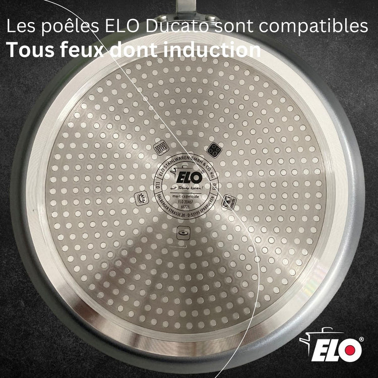 Poêle à crêpes 26 cm antiadhésive sans PFAS Elo Ducato