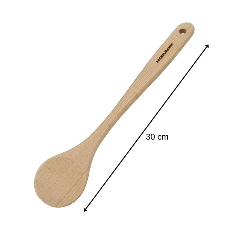 Lot de 3 cuillères en bois 30 cm Fackelmann Nature