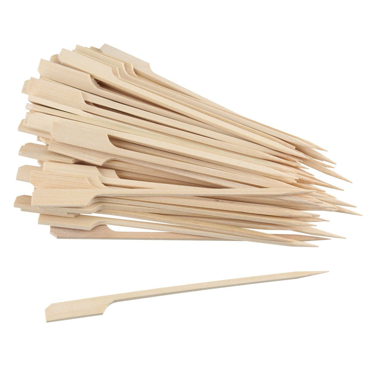 2 Lots de 50 pics à brochettes en bois Fackelmann Wood Edition