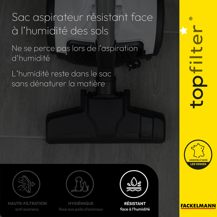 Lot de 4 packs de 4 sacs aspirateur Bluesky TopFilter Premium
