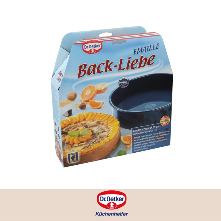 Lot de 2 moules à gâteaux 28/28 cm en acier Dr Oetker Back-Liebe