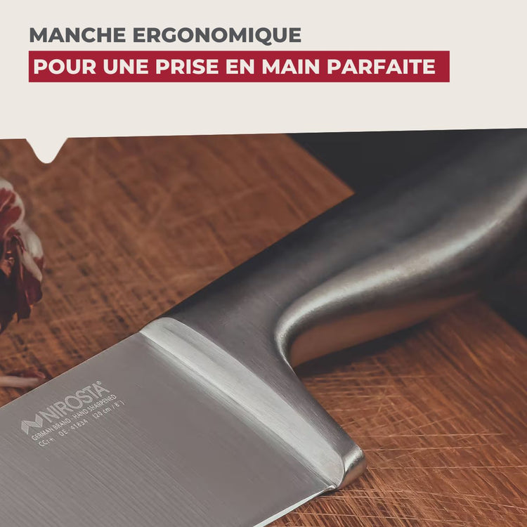 Set de 2 couteaux de chef 33 cm en inox Nirosta Star