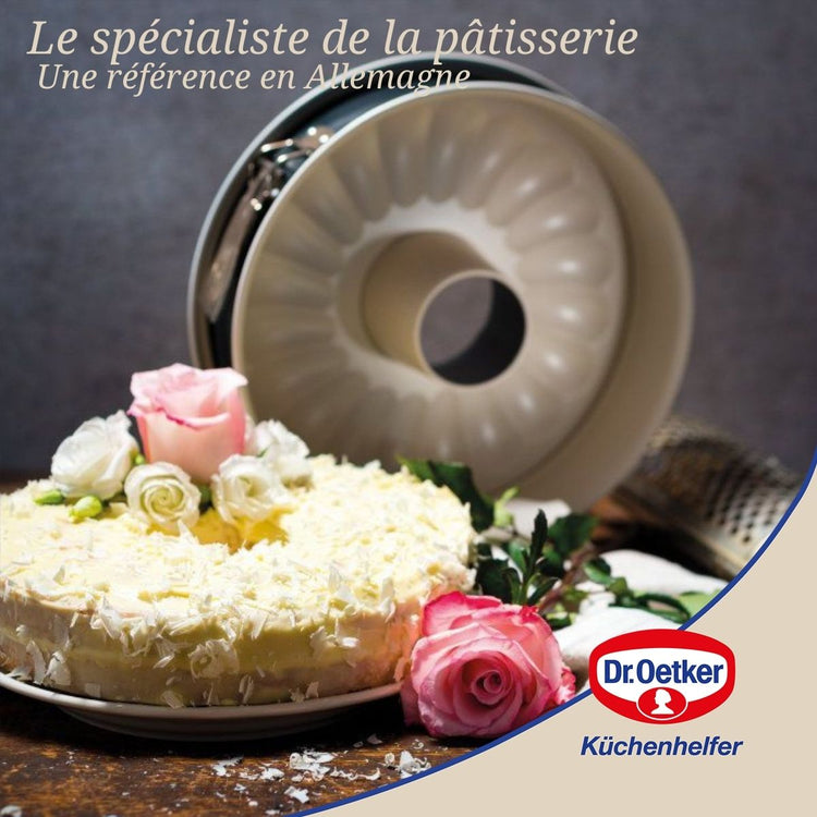 Lot de 2 moules à gâteaux 28/28 cm en acier Dr oetker Back-trend
