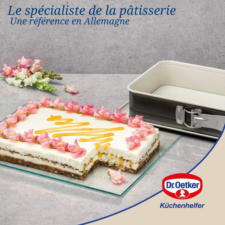 Lot de 2 moules à gâteaux 28/18 cm en acier Dr oetker Back-trend