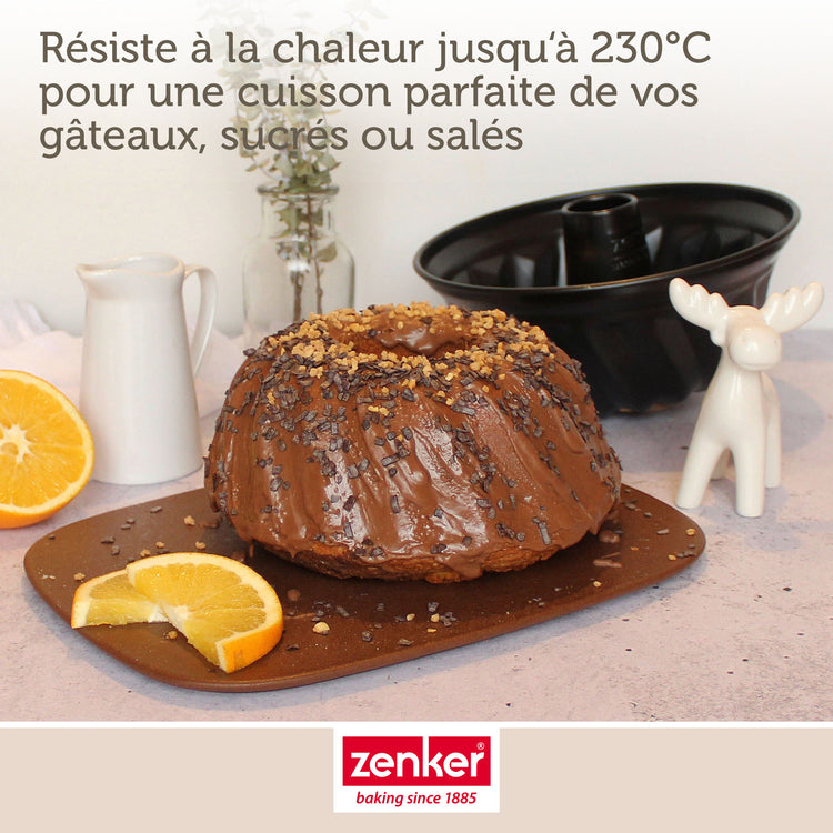 Lot de 2 moules à gâteaux 25/25/11,5 cm en acier Black mettallic Black mettallic Zenker Black mettallic